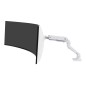 HX Desk Monitor Arm+HD Pivot White