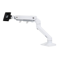 HX Desk Monitor Arm+HD Pivot White
