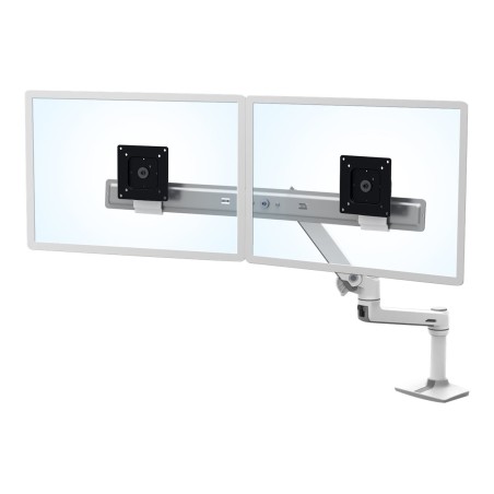 LX Desk Dual Direct Arm Bright White