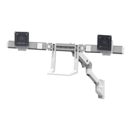 HX Wall Dual Monitor Arm White