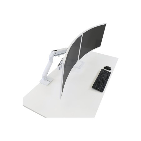 HX Desk Dual Monitor Arm White