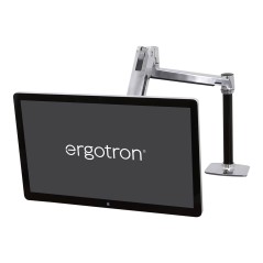 LX Sit Stand Desk Mount LCD Arm Polish