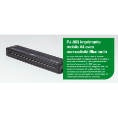Brother PJ863 300 x 300 DPI Avec fil &sans fil Thermique directe