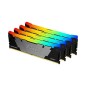 Kingston Technology FURY 64 Go 3600 MT/s DDR4 CL16 DIMM (Kits de 4) 1Gx8 Renegade RGB