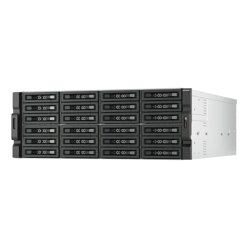 QNAP TL-R2400PES-RP Boîtier de disques de stockage Boîtier disque dur/SSD Noir, Gris 2.5/3.5"