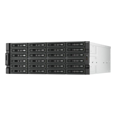 QNAP TL-R2400PES-RP Boîtier de disques de stockage Boîtier disque dur SSD Noir, Gris 2.5 3.5"