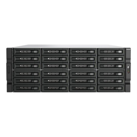 QNAP TL-R2400PES-RP Boîtier de disques de stockage Boîtier disque dur/SSD Noir, Gris 2.5/3.5"