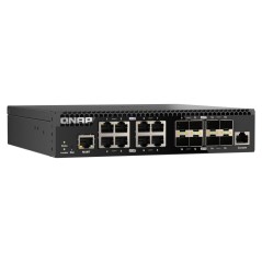 QNAP QSW-M3216R-8S8T commutateur réseau Géré L2 L3 10G Ethernet (100 1000 10000) 1U Noir