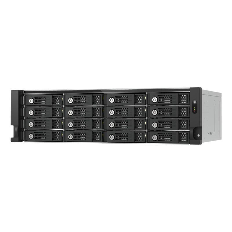 QNAP TL-R1600PES-RP Boîtier de disques de stockage Boîtier disque dur/SSD Noir, Gris 2.5/3.5"