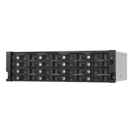 QNAP TL-R1600PES-RP Boîtier de disques de stockage Boîtier disque dur SSD Noir, Gris 2.5 3.5"