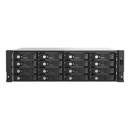 QNAP TL-R1600PES-RP Boîtier de disques de stockage Boîtier disque dur/SSD Noir, Gris 2.5/3.5"