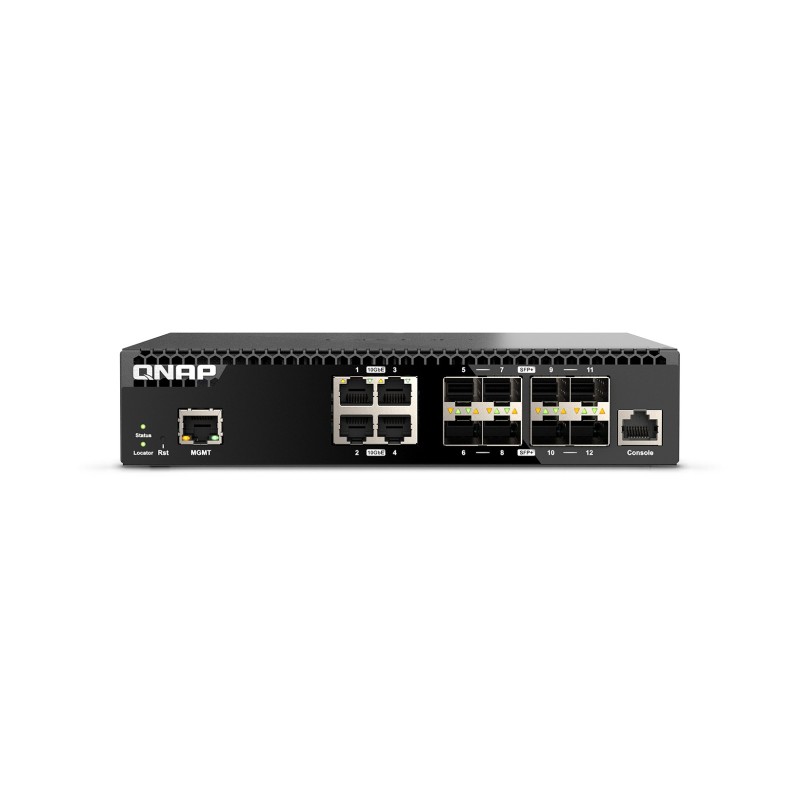 QNAP QSW-M3212R-8S4T commutateur réseau Géré 10G Ethernet (100/1000/10000) 1U QNAP QSW-M3212R-8S4T commutateur réseau Géré 10G Ethernet (100/1000/10000) 1U