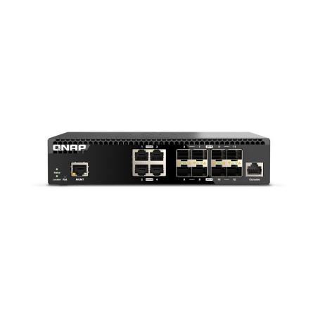 QNAP QSW-M3212R-8S4T commutateur réseau Géré 10G Ethernet (100 1000 10000) 1U