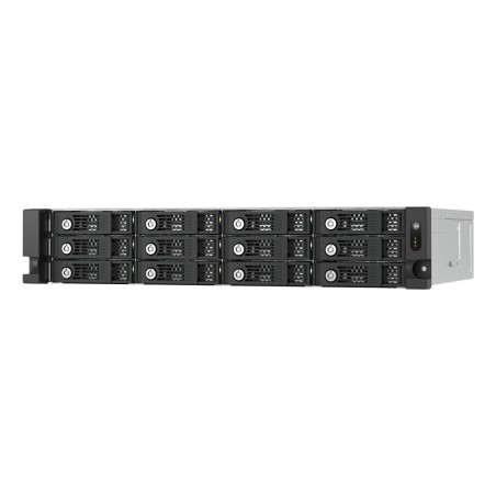 QNAP TL-R1200PES-RP Boîtier de disques de stockage Boîtier disque dur SSD Noir, Gris 2.5 3.5"