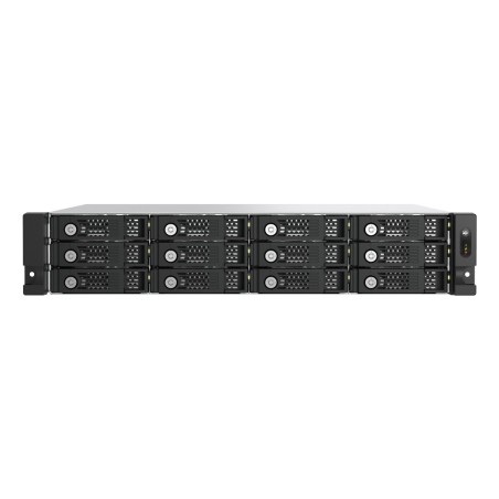 QNAP TL-R1200PES-RP Boîtier de disques de stockage Boîtier disque dur/SSD Noir, Gris 2.5/3.5"
