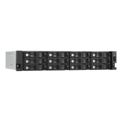 QNAP TL-R1200PES-RP Boîtier de disques de stockage Boîtier disque dur SSD Noir, Gris 2.5 3.5"