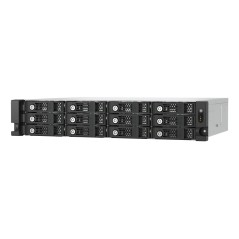 QNAP TL-R1200PES-RP Boîtier de disques de stockage Boîtier disque dur SSD Noir, Gris 2.5 3.5"