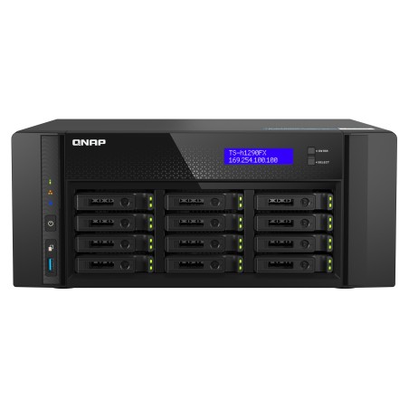 QNAP TS-h1290FX NAS Tower EPYC 7302P 256 Go DDR4 0 To QuTS hero Noir