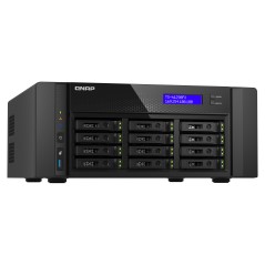 QNAP TS-h1290FX NAS Tower EPYC 7302P 256 Go DDR4 0 To QuTS hero Noir