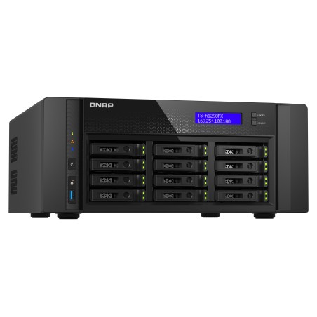 QNAP TS-h1290FX NAS Tower EPYC 7302P 256 Go DDR4 0 To QuTS hero Noir