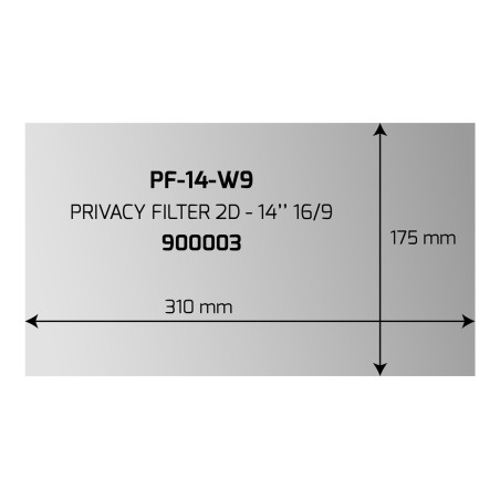 Privacy Filter 2D 14'' 16/9