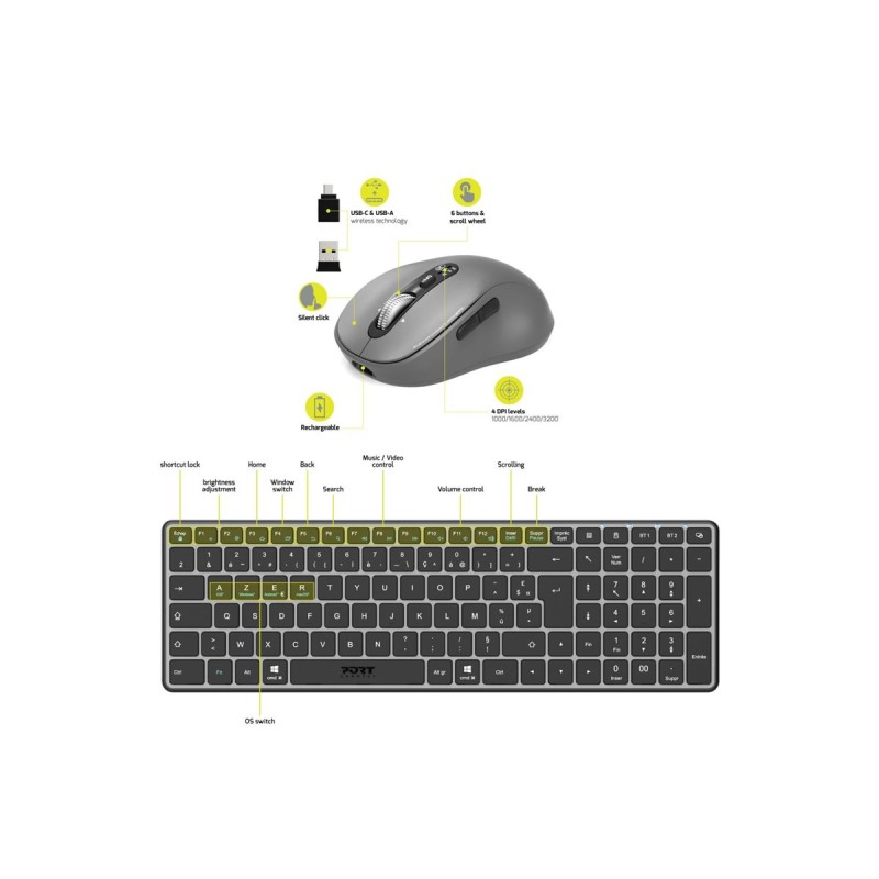 FR KEYB COMPACT+MOUSE EXPERT RCHRGBL FR KEYB COMPACT+MOUSE EXPERT RCHRGBL