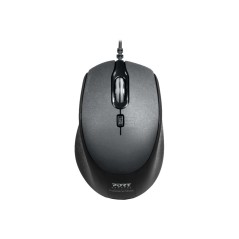 MOUSE OFFICE WIRED SILENT PRO BLACK BULK
