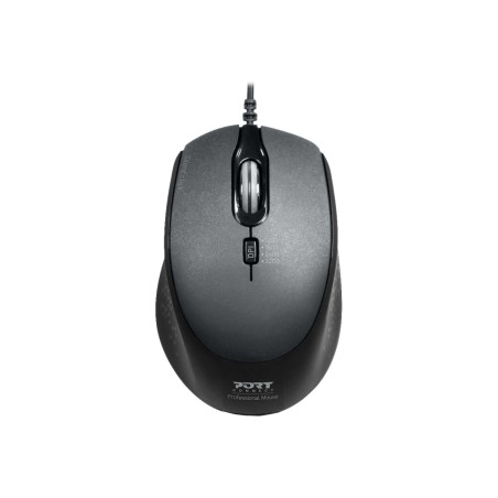 MOUSE OFFICE WIRED SILENT PRO BLACK BULK