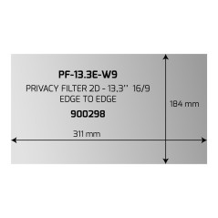 PRIVACY FILTER 2D 13.3'' EDGE TO EDGE
