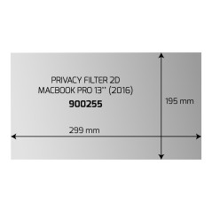PRIVACY FILTER 2D MACBOOK PRO 13"299x195