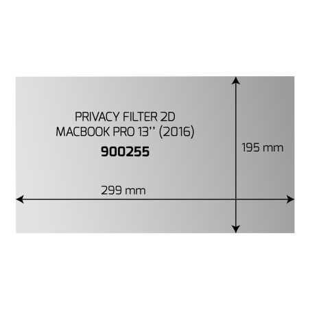 PRIVACY FILTER 2D MACBOOK PRO 13"299x195