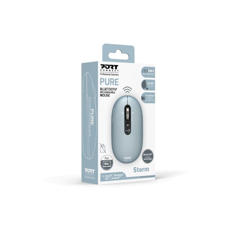 MOUSE RCHRGBL BT PURE MAC - STORM