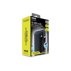 POWERBANK 10 000 mAh - 2x BUILT IN CABLE