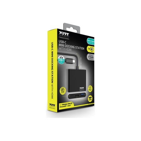 DOCKING MINI TYPE C HDMI+USB3+USB-C