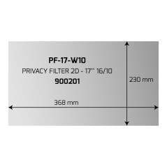 Privacy Filter 2D 17'' 16/10