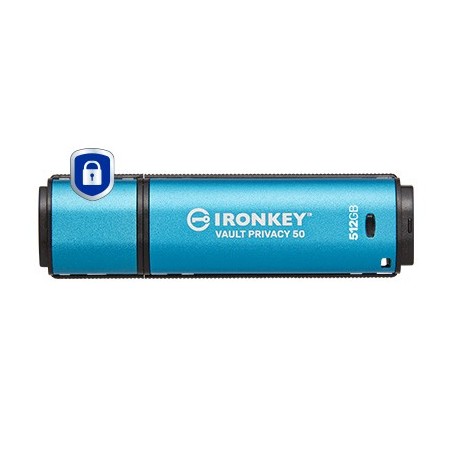 Kingston Technology IronKey 512Go Vault Privacy 50 chiffrée AES-256, FIPS 197