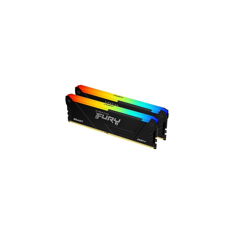 Kingston Technology FURY Beast 64GB 3600MT/s DDR4 CL18 DIMM (Kits de 2) RGB Kingston Technology FURY Beast 64GB 3600MT/s DDR4 CL18 DIMM (Kits de 2) RGB