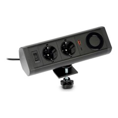 POWEE DESK: TRIPLE EU SOCKET 1 USB-A &