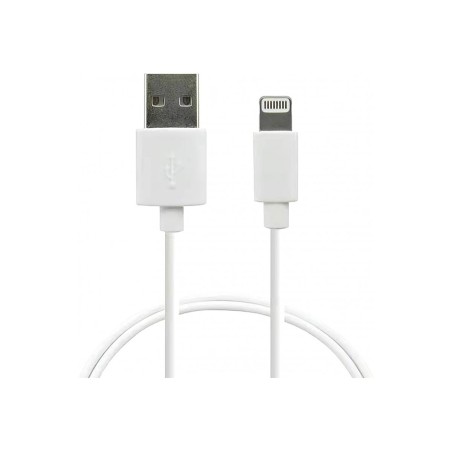 USB-A to LIGHTNING MFI 80CM- WHITE
