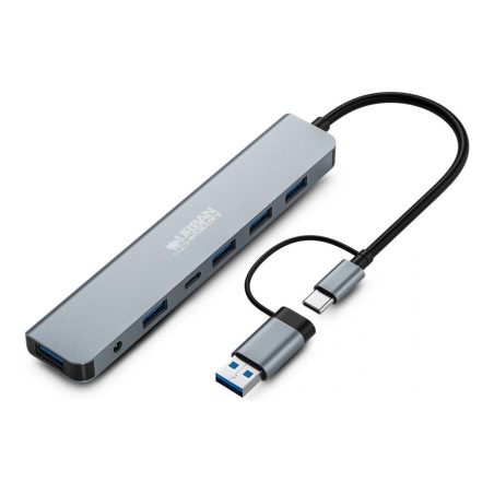 MINEE 7 IN 1 : USB-A/C HUB WITH 5 USB-A