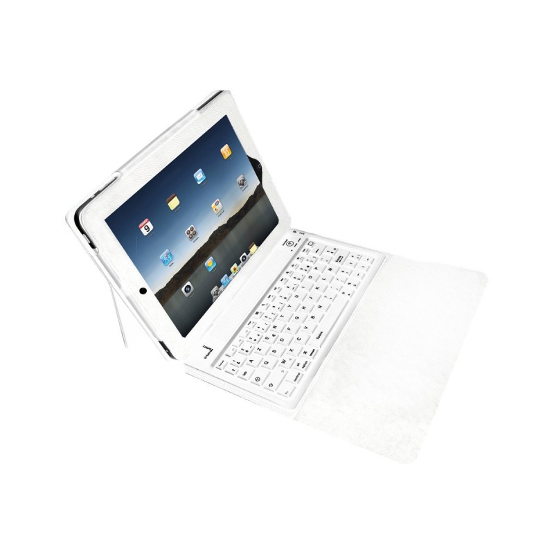Keyboard WHITE Sleeve AZERTY IPAD 2