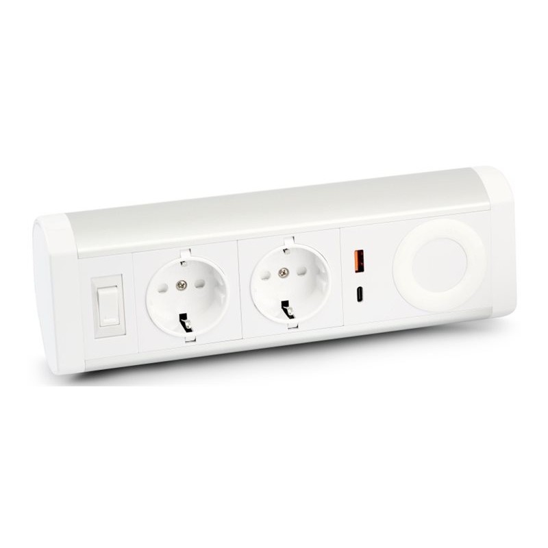 POWEE DESK: TRIPLE EU POWER SOCKET