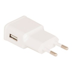 Main charger 1USB 2.1A white