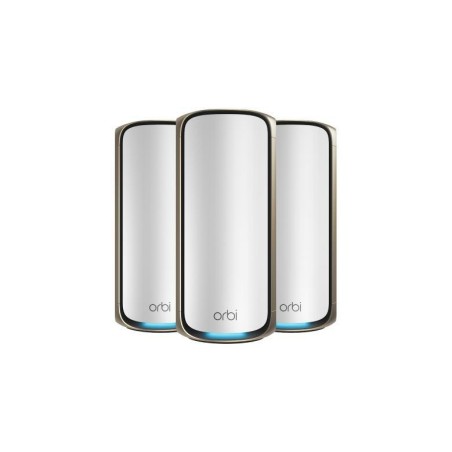 NETGEAR Orbi 970 Series Quad-Band WiFi 7, 3-Pack Quad-band (2.4 GHz 5 GHz-1 5 GHz-2 6 GHz) Wi-Fi 6 (802.11ax) Gris Interne