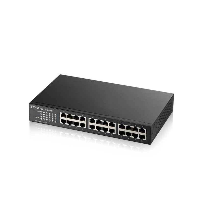Zyxel GS1100-24E Non-géré Gigabit Ethernet (10/100/1000) Noir Zyxel GS1100-24E Non-géré Gigabit Ethernet (10/100/1000) Noir