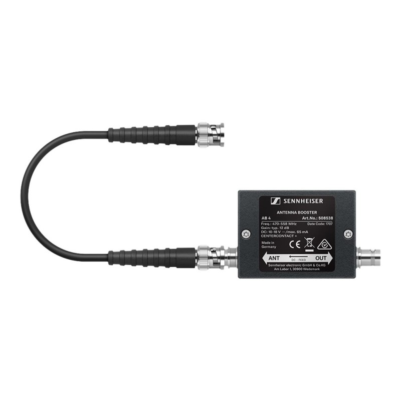 Inline antenna booster+10dB 470-558MHz