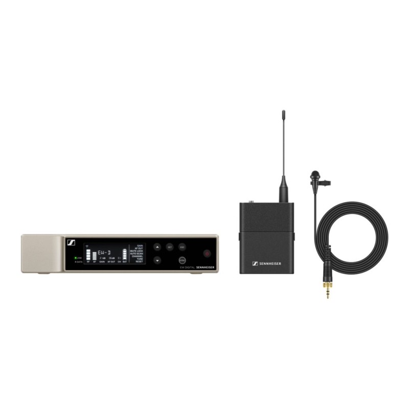 Digital wireless lavalier set. Includes