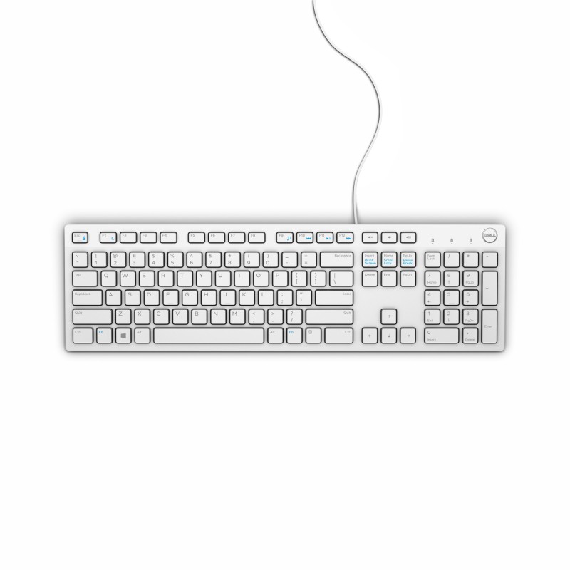 DELL Clavier filaire - KB216 - États-Unis international (QWERTY) - blanc DELL Clavier filaire - KB216 - États-Unis international (QWERTY) - blanc