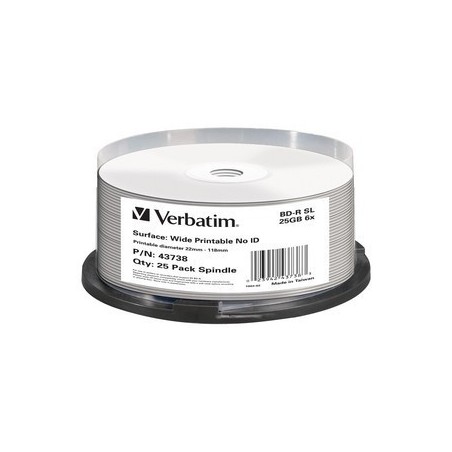 Verbatim 43738 disque vierge Blu-Ray BD-R 25 Go 25 pièce(s)