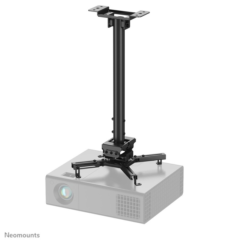 Neomounts CL25-540BL1 Support de plafond pour vidéoprojecteur - h60.5-90.5 cm - installation facile - orientable
